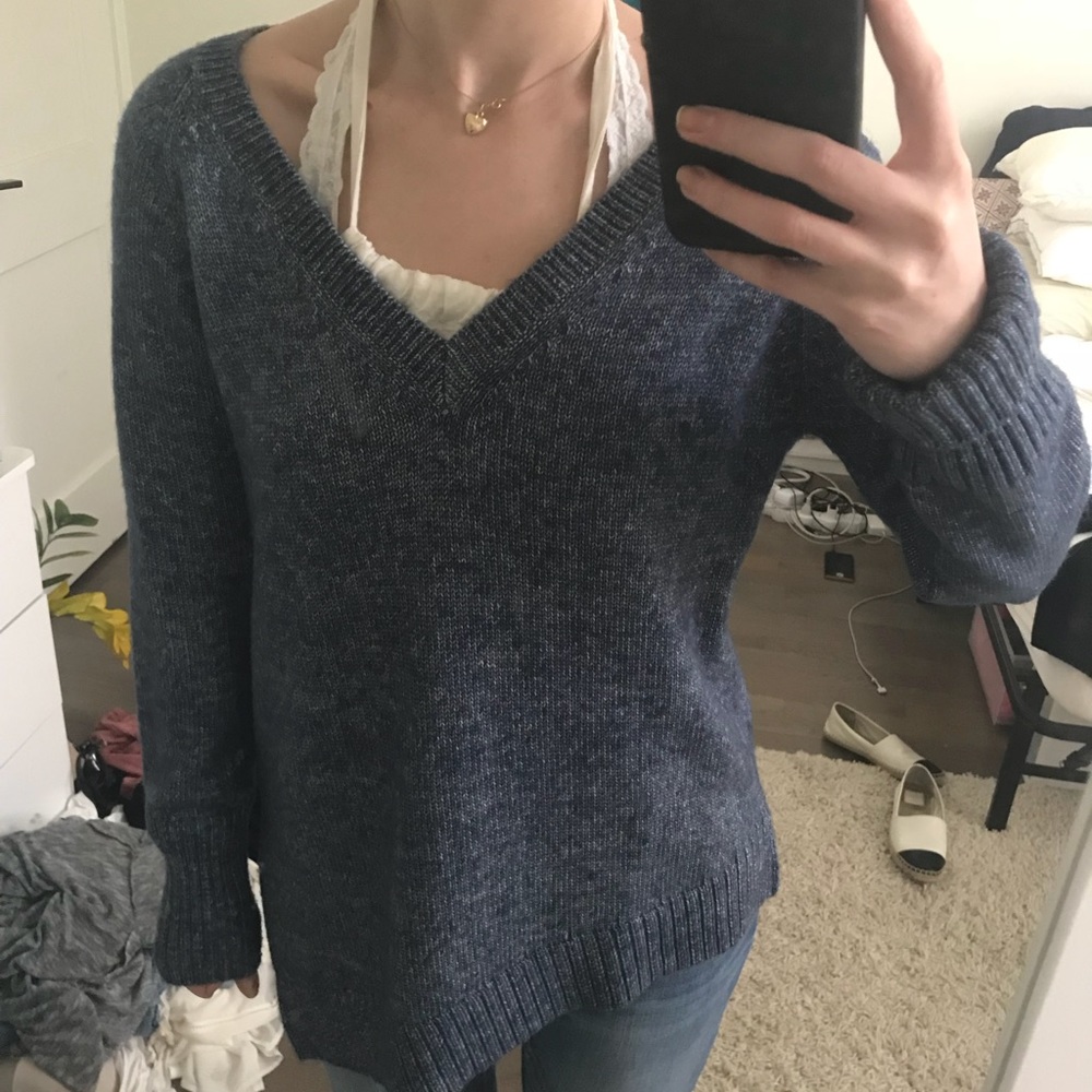 Massimo Dutti Blue Sweater